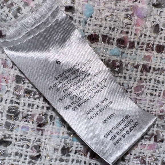 Nanette Lepore Girls Tweed pea coat Jacket Sz. 6 - Picture 8 of 8